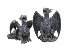 Statuete dragoni Furia neagra (set) 10 cm